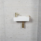 Matwitte Fonteinset Wiesbaden in Messing Goud (Kraangat Links)
