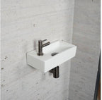 Carrara Marmer Look Fonteinset Wiesbaden in Gun Metal Kleur (Kraangat Links)