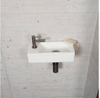 Carrara Marmer Look Fonteinset Wiesbaden in Gun Metal Kleur (Kraangat Links)