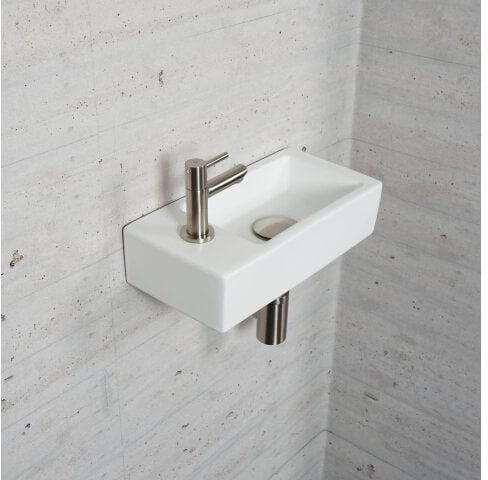 Mat Witte Fonteinset Wiesbaden Kleur RVS (Kraangat Links) Hoofdafbeelding