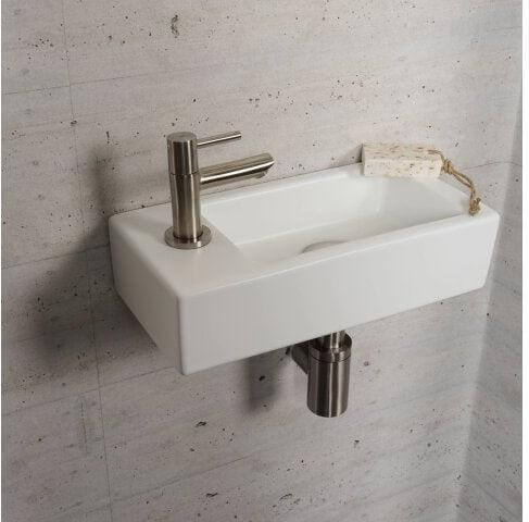 Mat Witte Fonteinset Wiesbaden Kleur RVS (Kraangat Links)