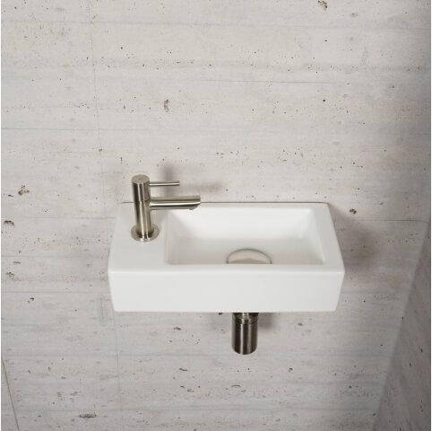 Mat Witte Fonteinset Wiesbaden Kleur RVS (Kraangat Links)