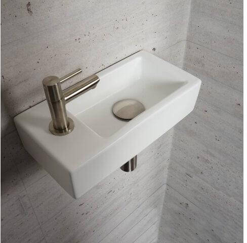 Mat Witte Fonteinset Wiesbaden Kleur RVS (Kraangat Links)