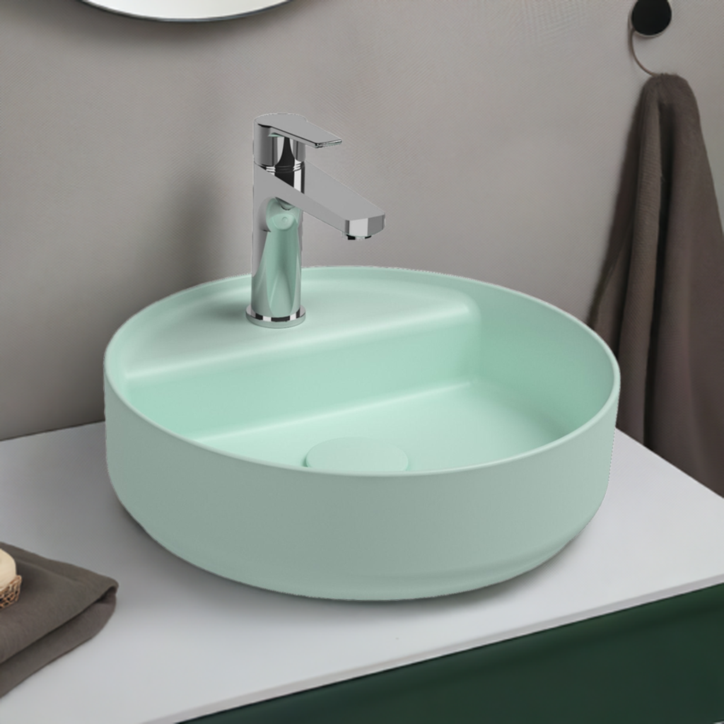 Isvea Infinity Wastafel Rond - Mintgroen