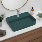 Isvea Infinity Wastafel Rechthoekig - Petrolgroen