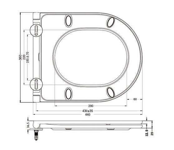 Wandcloset Wiesbaden Vesta Mat Zwart – Rimless Toilet met Tornado Flush, Softclose & Quickrelease Zitting