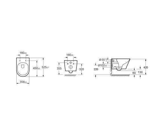 Wandcloset Wiesbaden Vesta Mat Zwart – Rimless Toilet met Tornado Flush, Softclose & Quickrelease Zitting